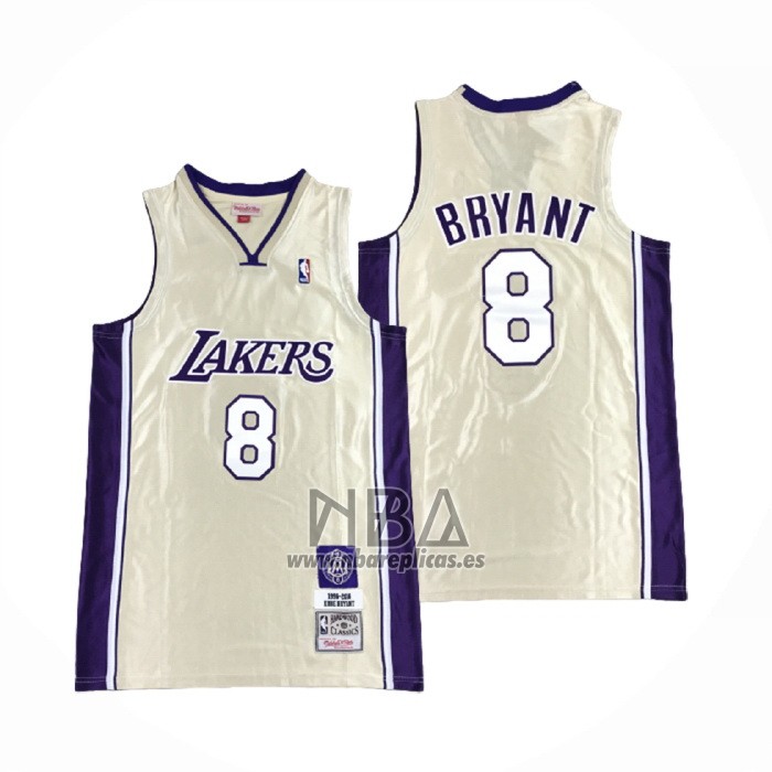 Camiseta Los Angeles Lakers Kobe Bryant NO 8 Hardwood Classics Hall Of Fame 2020 Oro